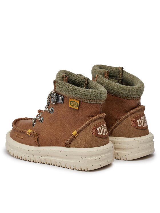 Hey Dude Hey Dude Gležnjarji Bradley Boot Youth 40417-267 Rjava