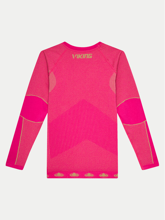 Viking Viking Komplet bielizny termoaktywnej Riko Kids Set 500/14/3030/48 Różowy Skinny Fit