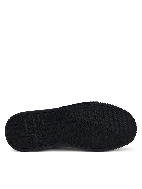 Tommy Hilfiger Tommy Hilfiger Tenisice Modern Cupsole Stripes Lth FM0FM05406 Crna