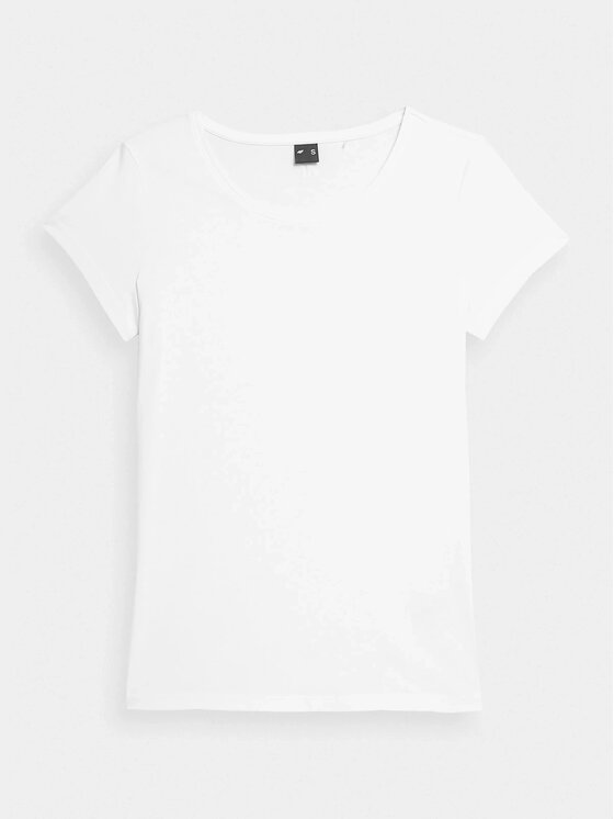 4F 4F T-Shirt 4FMM00TTSHF731-10S Biały Regular Fit