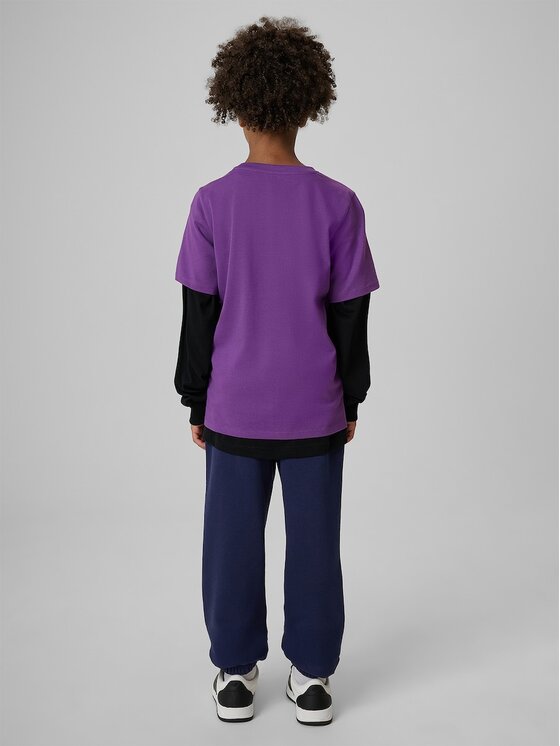 4F 4F Spodnie dresowe 4FJRAW26TTROM2107-31S Granatowy Regular Fit