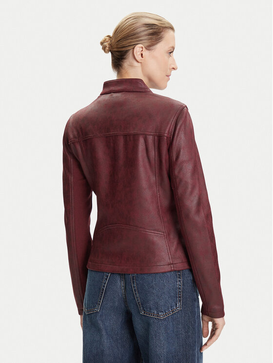 Desigual Desigual Giacca in similpelle Basic 25WWEW43 Bordeaux Regular Fit