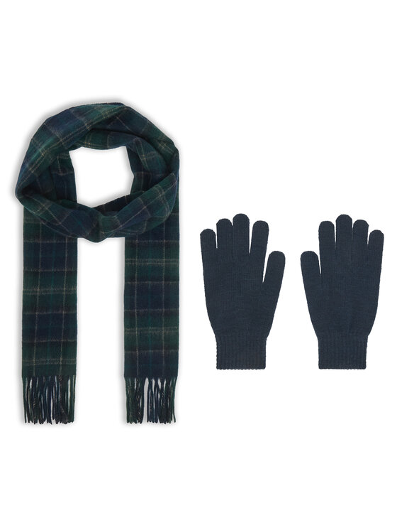 Barbour Barbour Набір шарф і рукавички MGS0018NY91 Cиній