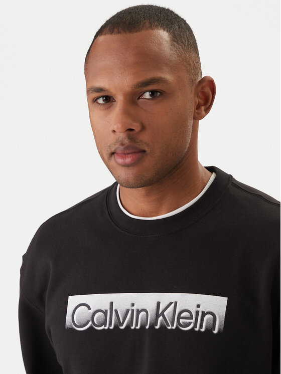 Calvin Klein Calvin Klein Pulóver Eu Sportswear Graphic LV04LF231G Fekete Regular Fit