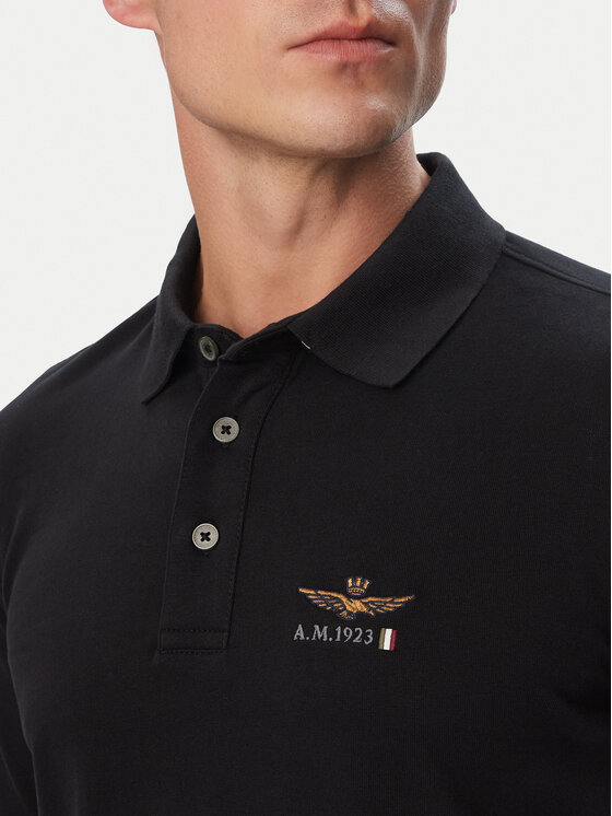 Aeronautica Militare Aeronautica Militare Polo särk 262PO1947UJ00703 Must Regular Fit