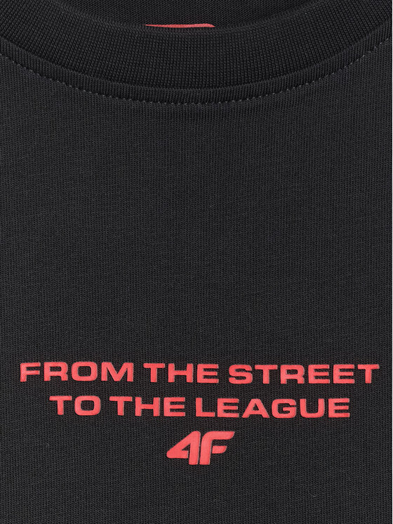 4F 4F T-Shirt STREET SPORT Czarny Loose Fit