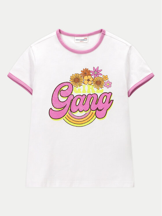 Coccodrillo Coccodrillo Tricou WC4143201HGK Alb Regular Fit