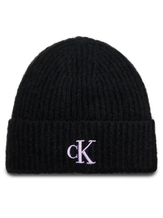 Calvin Klein Jeans Kapa Thick Embroidery Beanie K60K612321 Črna