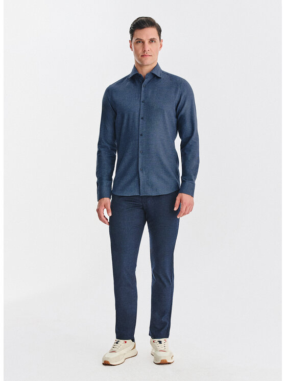 Pako Lorente Pako Lorente Koszula P25WF-1X-017 Granatowy Slim Fit