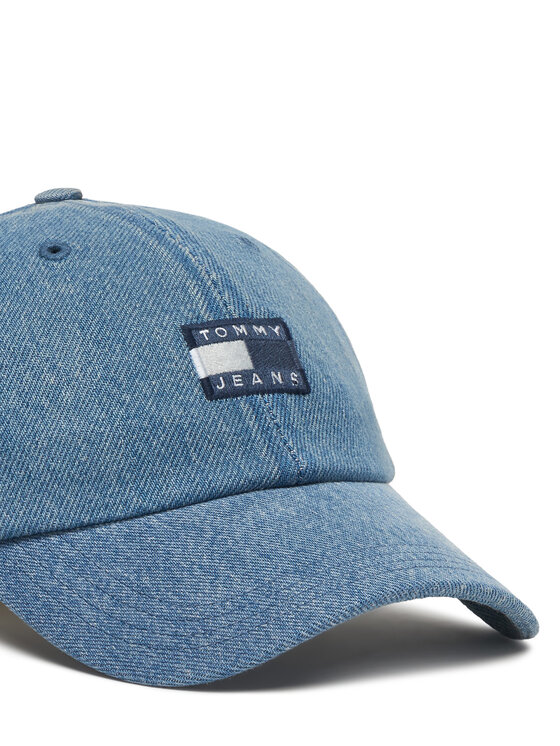 Tommy Jeans Tommy Jeans Kepurė su snapeliu Tjm Heritage Over Dyed Denim Cap AM0AM13853 Mėlyna
