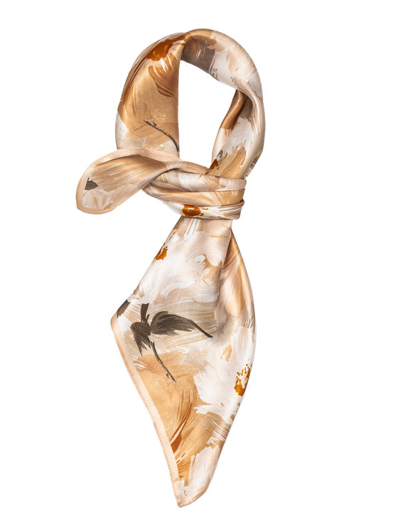 ALLORA BE UNIQUE ALLORA BE UNIQUE Foulard jedwabna Beige