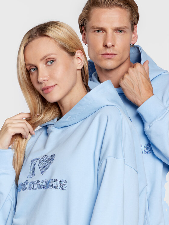 2005 2005 Mikina Unisex Hot Moms Světle modrá Regular Fit