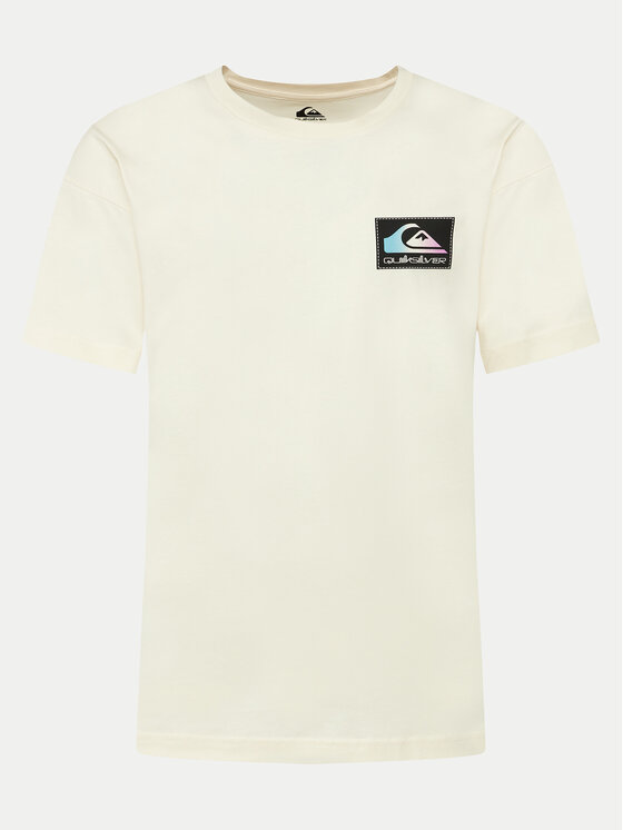 Quiksilver Quiksilver T-krekls Back Flash EQYZT07605 Écru Regular Fit