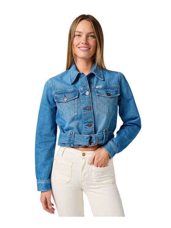 Wrangler Wrangler Kurtka jeansowa 112362588 Niebieski Regular Fit