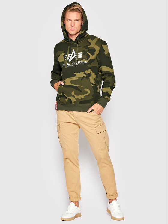 Alpha Industries Alpha Industries Felpa Basic 178312C Verde Regular Fit