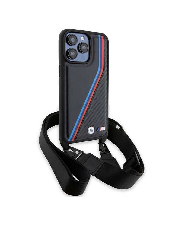BMW Motorsport BMW Motorsport Etui na telefon Apple iPhone 15 Pro Czarny