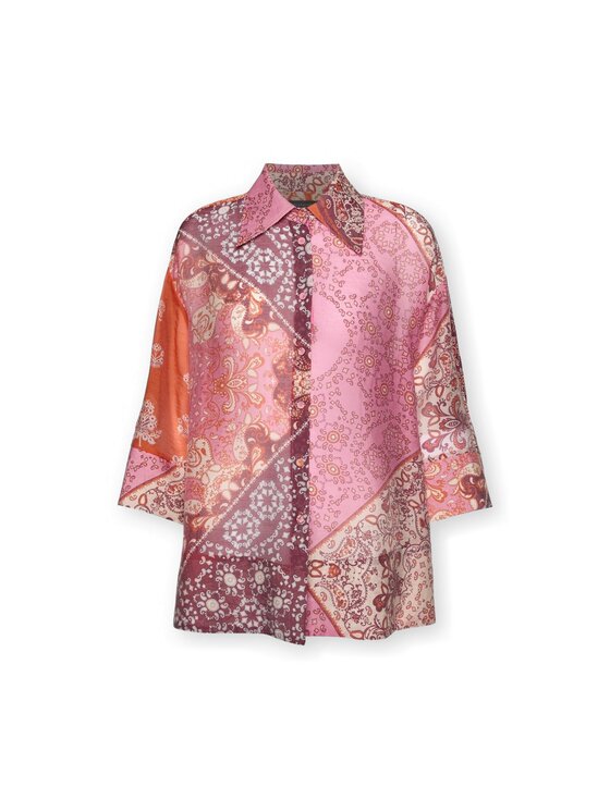 Elena Mirò Elena Mirò Camicia 5019Z100035N001 Arancione Regular Fit