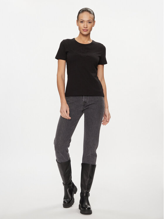 Aeronautica Militare Aeronautica Militare Marškinėliai 232TS2164DJ496 Juoda Regular Fit