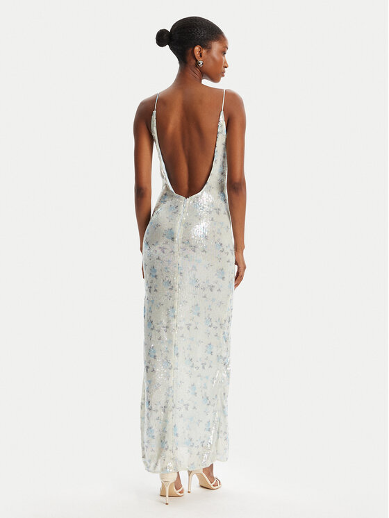 Bardot Bardot Večerné šaty Lois Sequin 59956DB Modrá Slim Fit