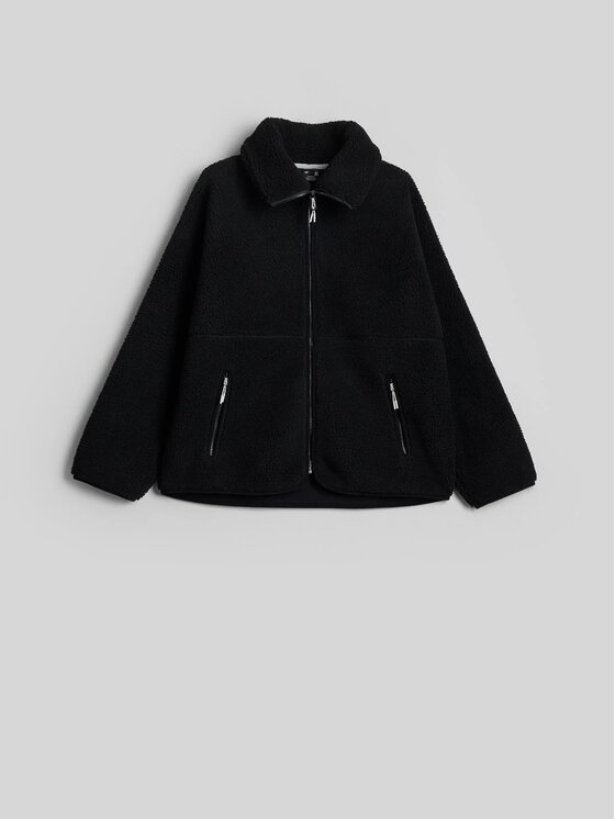 4F 4F Fleece 4FWAW26TFLEF463-20S Μαύρο Loose Fit