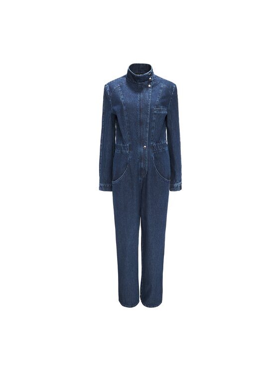 La Mania La Mania Overal JEANSUIT Tmavomodrá Classic Fit