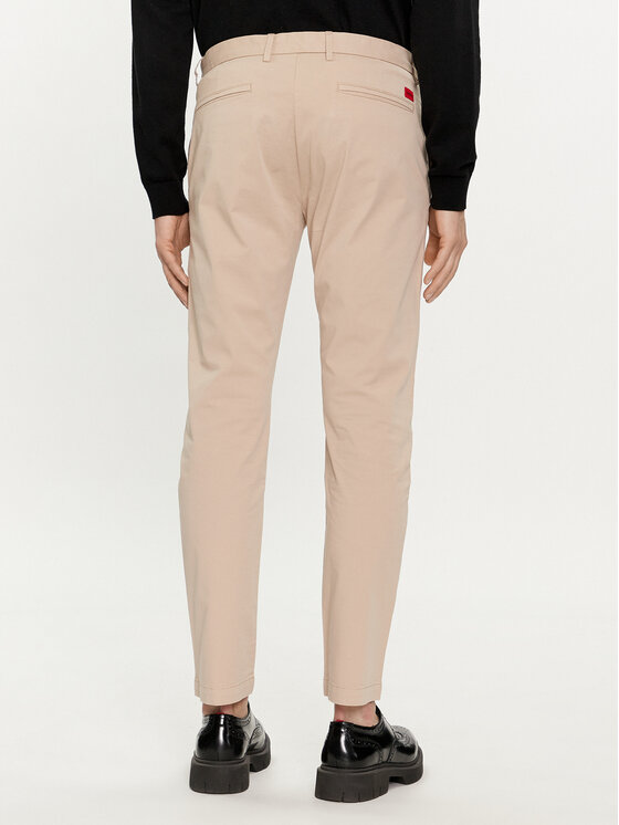 HUGO Hugo Chino hlače David222D 50468314 Bež Slim Fit