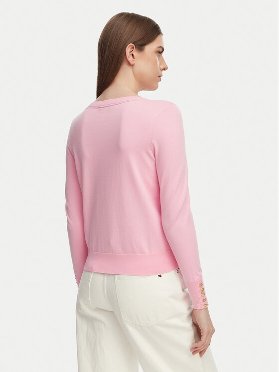 Tommy Hilfiger Tommy Hilfiger Megztinis WW0WW40099 Šviesiai rožinė Regular Fit