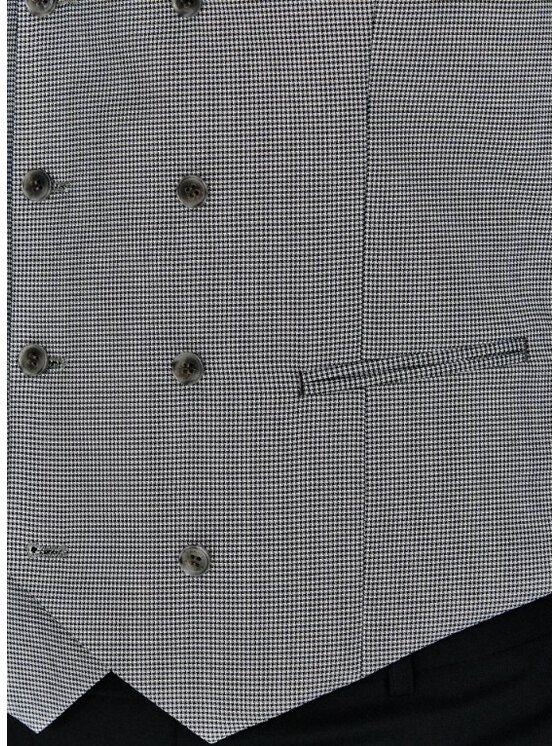 Pako Lorente Pako Lorente Kamizelka garniturowa P26SF-8X-004 Szary Slim Fit