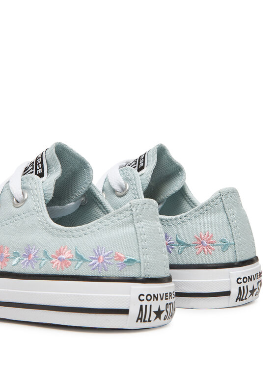 Converse Converse Plátenky Chuck Taylor All Star Florals A11776C Svetlo modrá