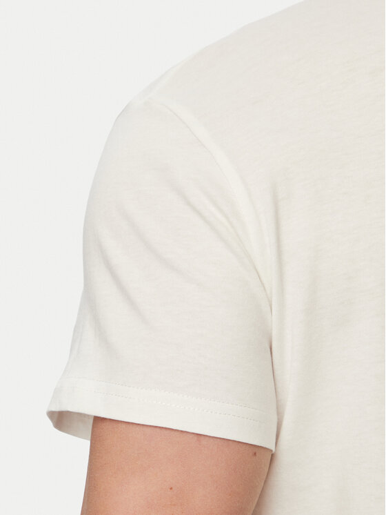 Tommy Jeans Tommy Jeans Majica Linear Chest DM0DM21780 Écru Slim Fit