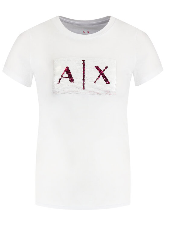 Armani Exchange Armani Exchange T-Shirt 8NYTDL YJ73Z 7107 Biały Regular Fit