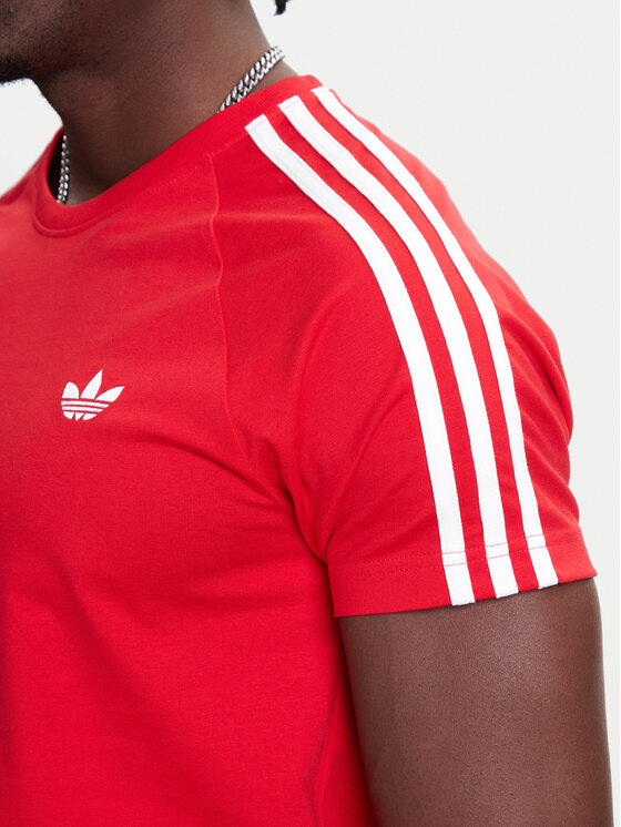 adidas adidas Majica adicolor Trefoil JX1545 Rdeča Slim Fit