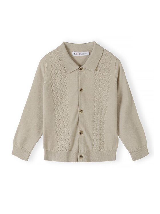 minoti minoti Kardigan 33KNIT257 Beżowy Regular Fit