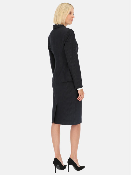 Potis & Verso Potis & Verso Marynarka Heven Granatowy Regular Fit