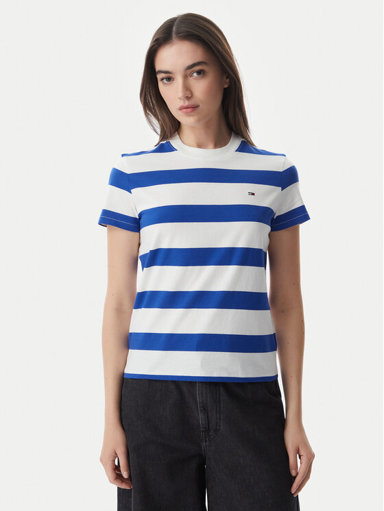 Tommy Jeans Póló Flag DW0DW23801 Kék Regular Fit