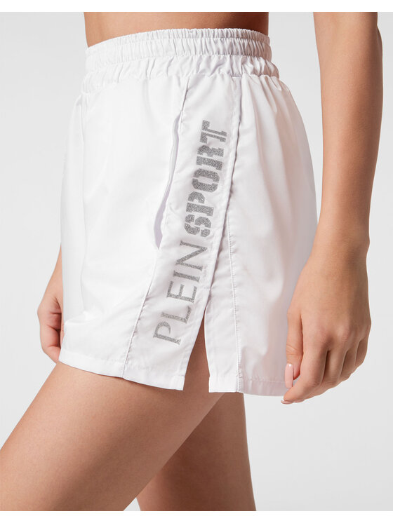 Plein Sport Plein Sport Pantaloncini 12987 Bianco Active Fit
