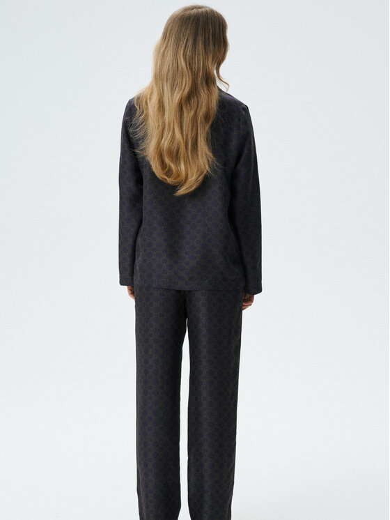 MARI PRETI MARI PRETI Pantaloni di tessuto MONOGRAM M Marrone Regular Fit