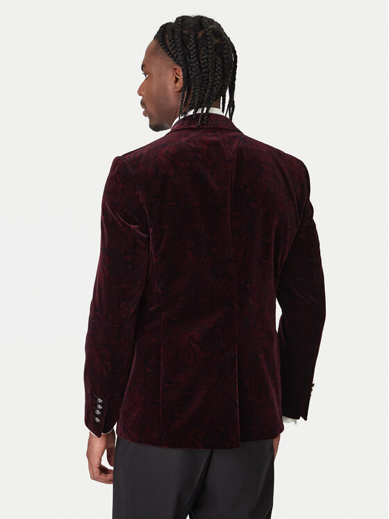 JOOP! JOOP! Marynarka Horace 30048716 Bordowy Slim Fit