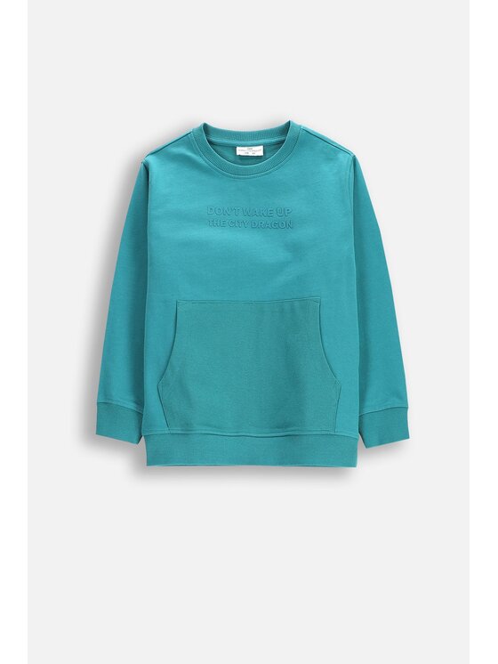 Bluza, rozmiar 92, Turkusowy, WC5132101DBK-013