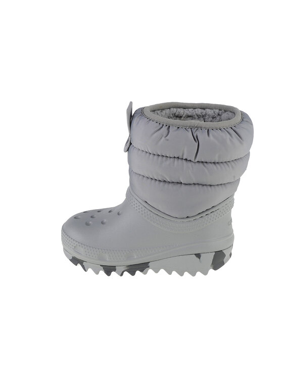 Crocs Crocs Μπότες Χιονιού Crocs Classic Neo Puff Boot Toddler Γκρι