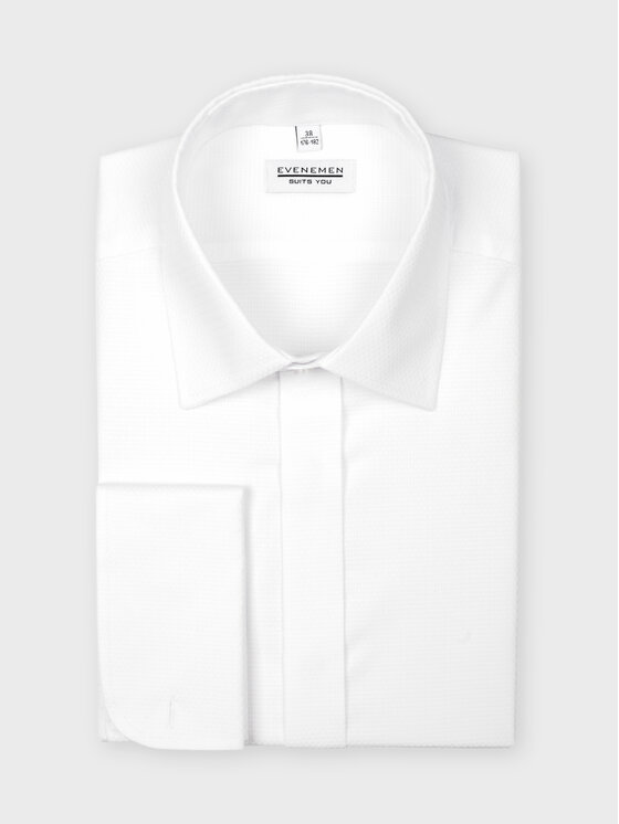 Evenemen Evenemen Koszula HELSINKI S Biały Slim Fit