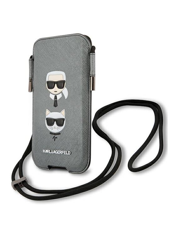 KARL LAGERFELD KARL LAGERFELD Etui na telefon uniwersalny Szary