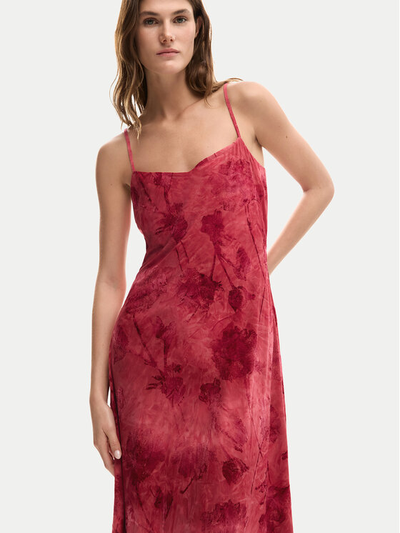 Desigual Desigual Rochie de vară Madison 26SWVK01 Roșu Regular Fit