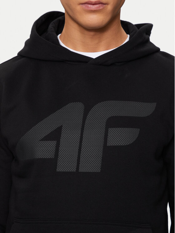 4F 4F Sweatshirt 4FWSS24TSWSM0950 Schwarz Regular Fit