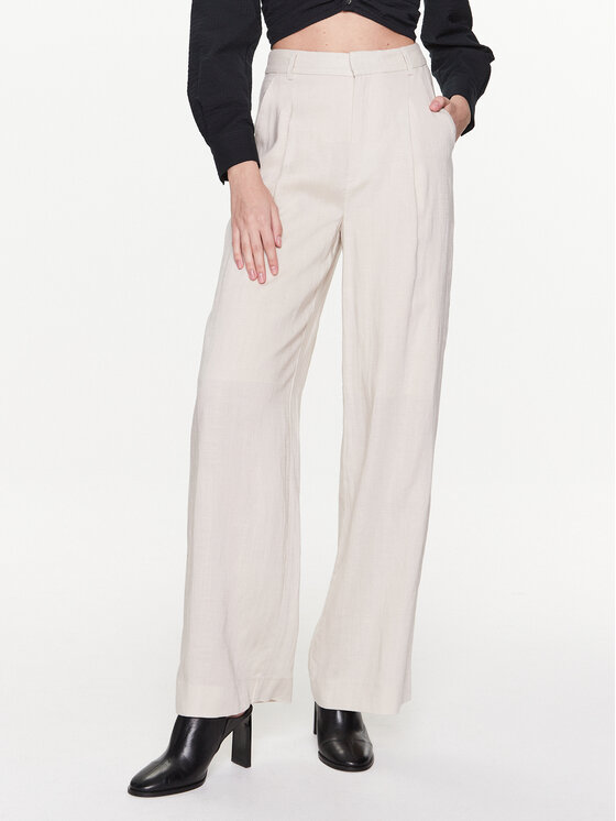 Gestuz Pantaloni din material Paula 10907025 Bej Regular Fit