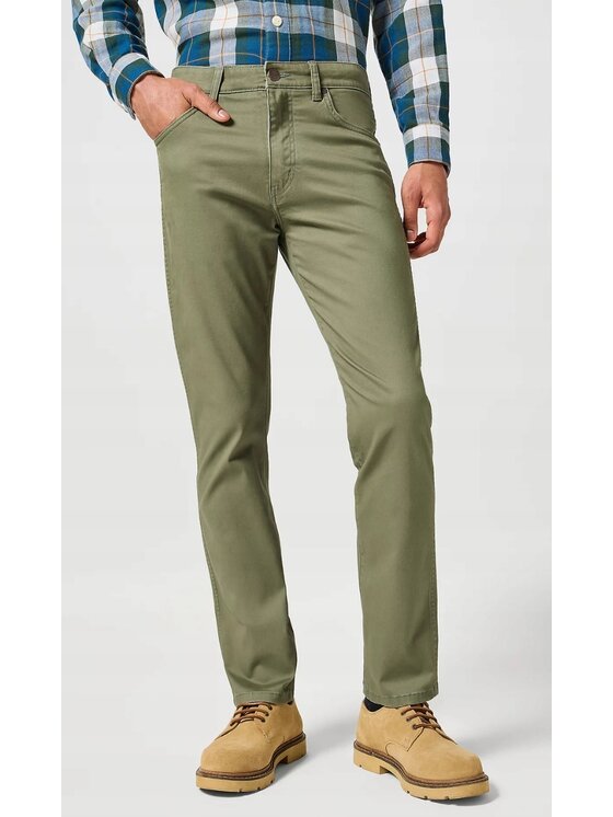 Wrangler Wrangler Jeans Larston Verde Slim Fit