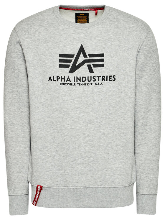Alpha Industries Alpha Industries Суитшърт Basic Sweater 178302 Сив Regular Fit