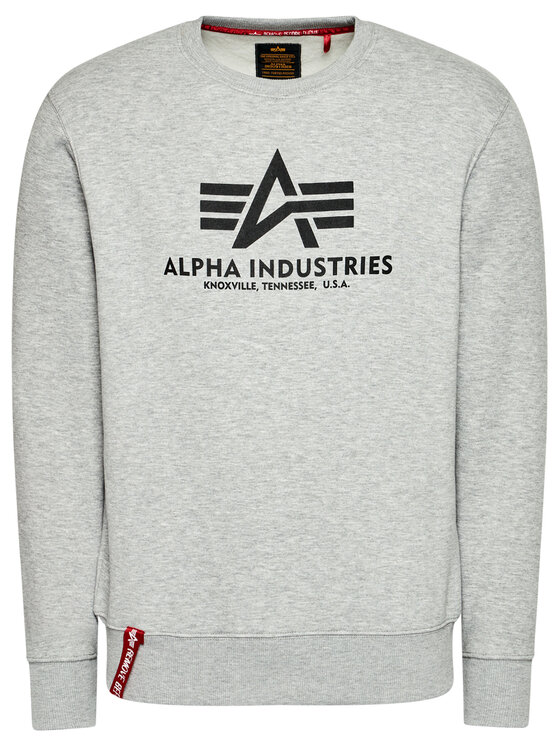 Alpha Industries Sweatshirt Basic Sweater Regular Fit Grau 178302