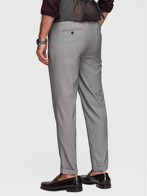 Ombre Ombre Chinosy P1525 Szary Chino Fit