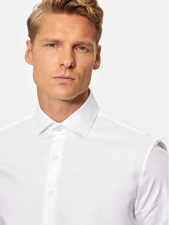 Calvin Klein Calvin Klein Πουκάμισο K10K113546 Λευκό Regular Fit